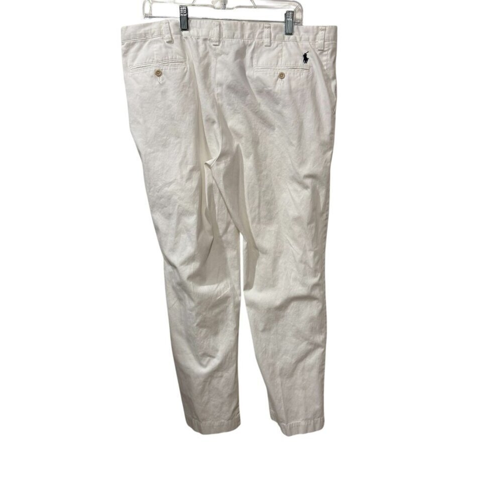 Polo Ralph Lauren Mens Classic Fit Cotton Chino Pants Size 32 White - Picture 4 of 7